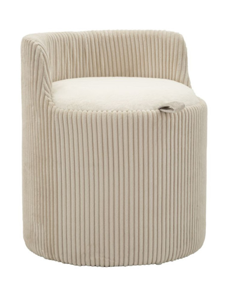 PUFF DA TOLETTA DUBLINO CON CONTENITORE CM Ø 47X53 