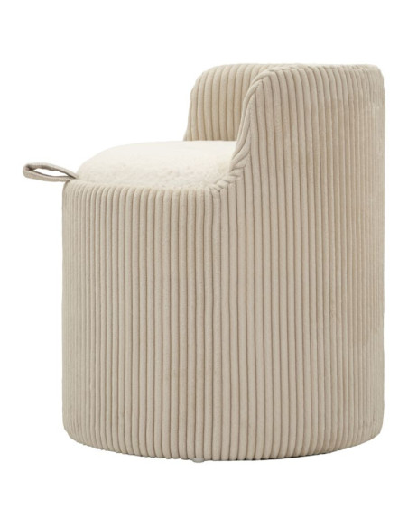 PUFF DA TOLETTA DUBLINO CON CONTENITORE CM Ø 47X53 
