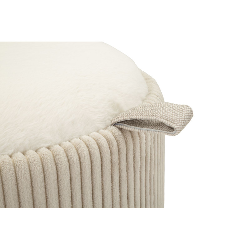 PUFF DA TOLETTA DUBLINO CON CONTENITORE CM Ø 47X53 