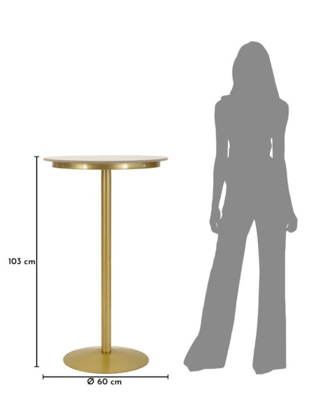TAVOLINO BAR SIMPLY CM Ø 60X103 