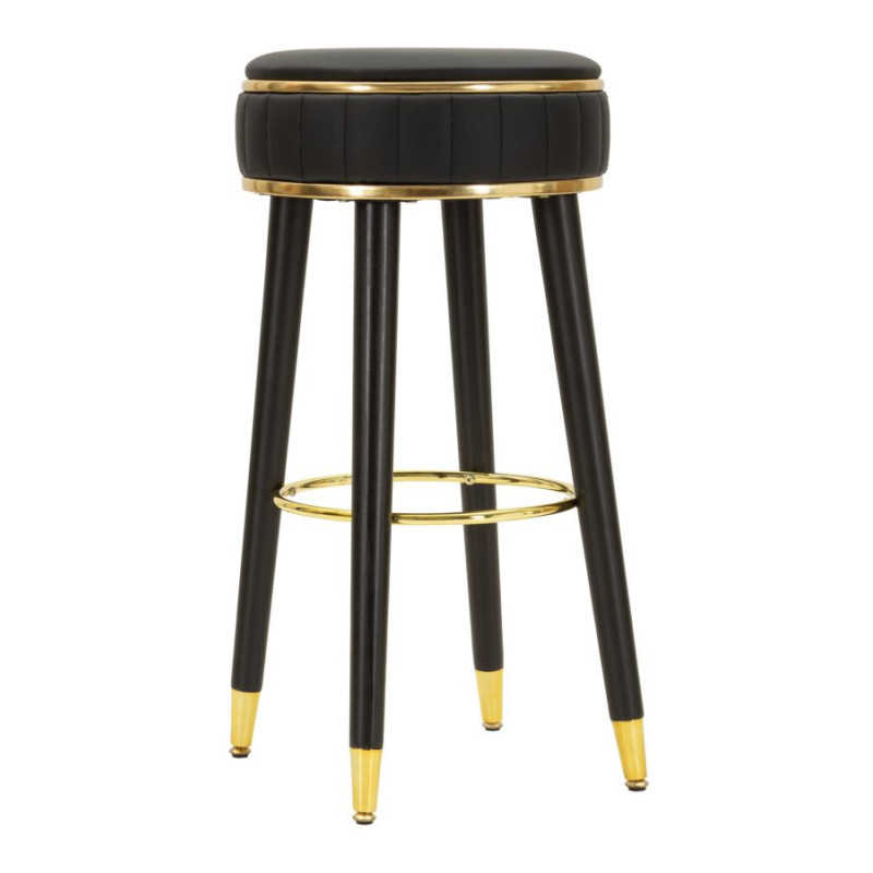 SGABELLO BAR LONDON NERO CM Ø 38X74 