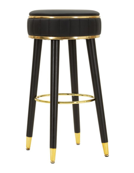 SGABELLO BAR LONDON NERO CM Ø 38X74 