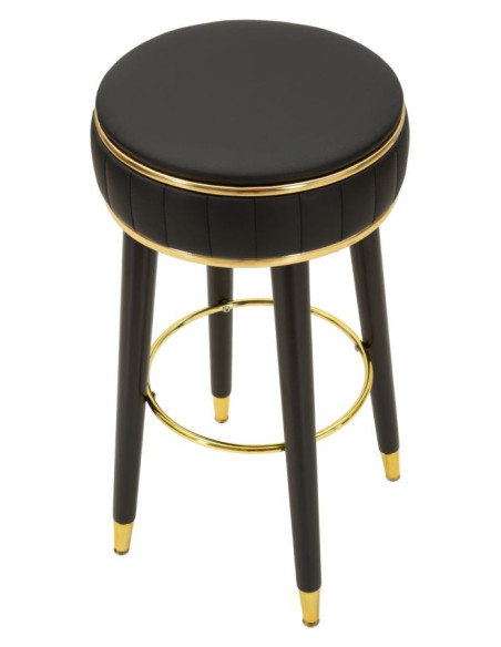 SGABELLO BAR LONDON NERO CM Ø 38X74 