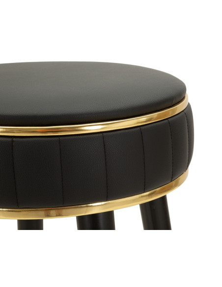 SGABELLO BAR LONDON NERO CM Ø 38X74 