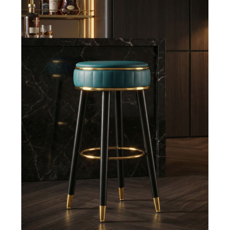 SGABELLO BAR LONDON VERDE CM Ø 38X74 