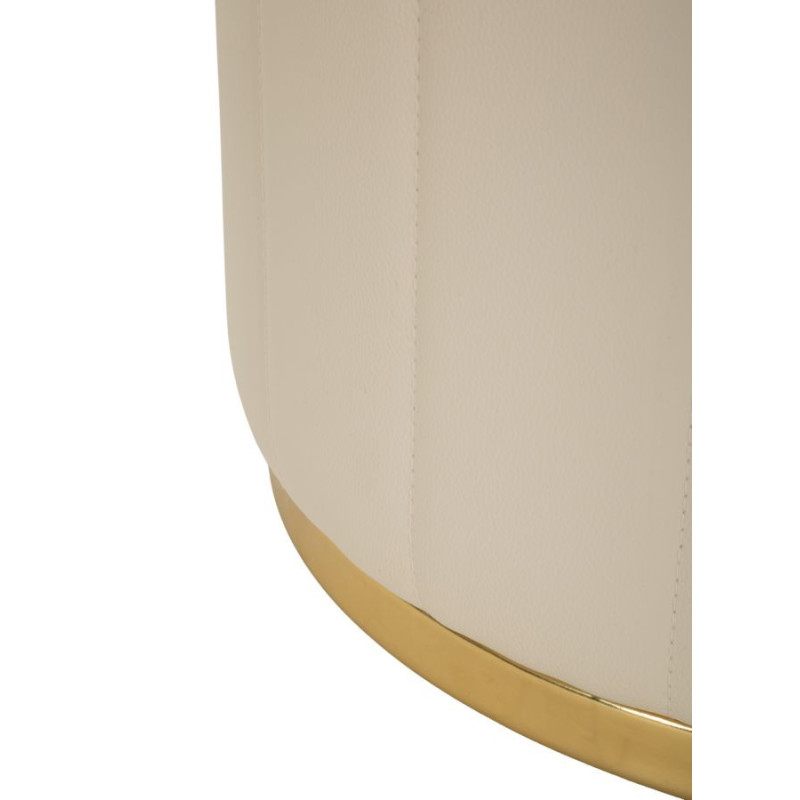 PUFF C/CONTENITORE LONDON CREMA CM Ø 46,5X44 