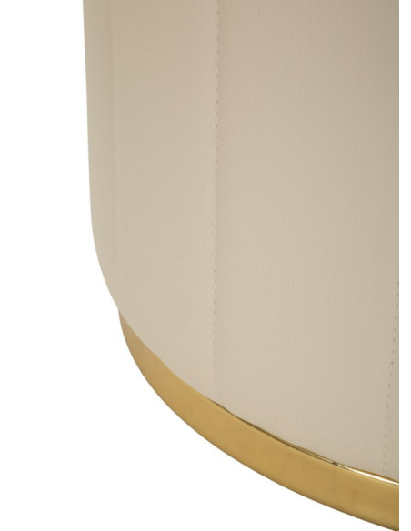 PUFF C/CONTENITORE LONDON CREMA CM Ø 46,5X44 