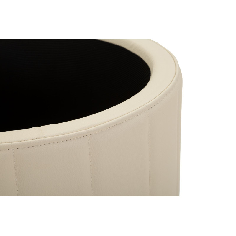 PUFF C/CONTENITORE LONDON CREMA CM Ø 46,5X44 