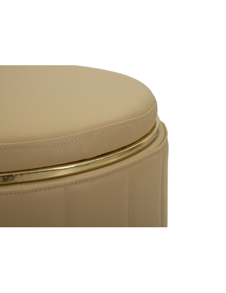 PUFF C/CONTENITORE LONDON MARRONE CM Ø 46,5X44 