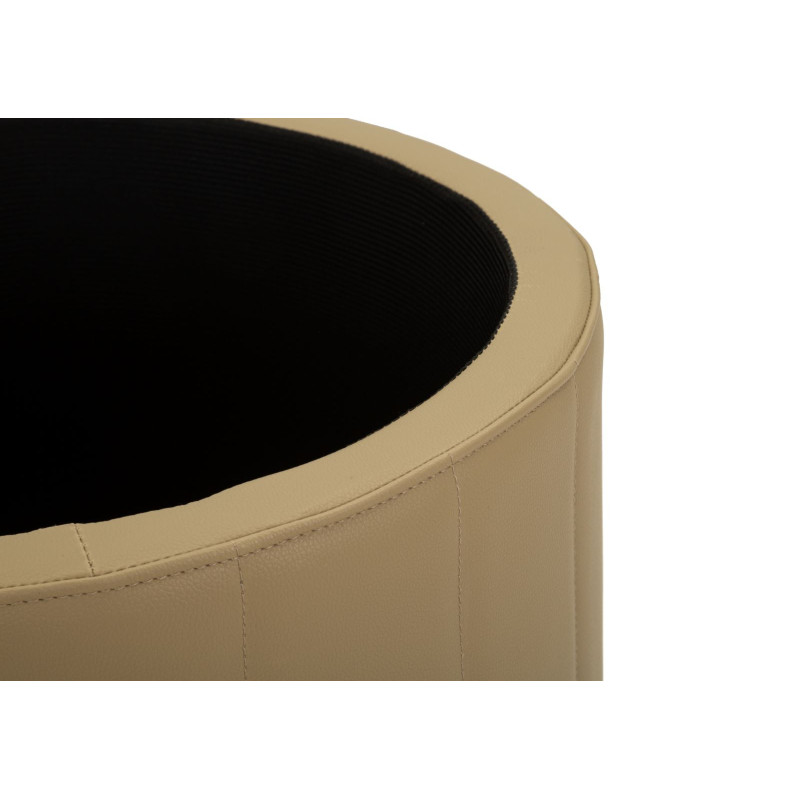 PUFF C/CONTENITORE LONDON MARRONE CM Ø 46,5X44 