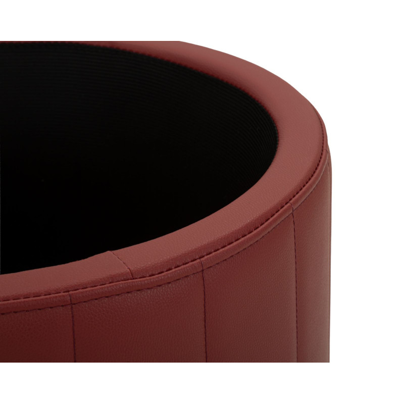 PUFF C/CONTENITORE LONDON ROSSO CM Ø 46,5X44 