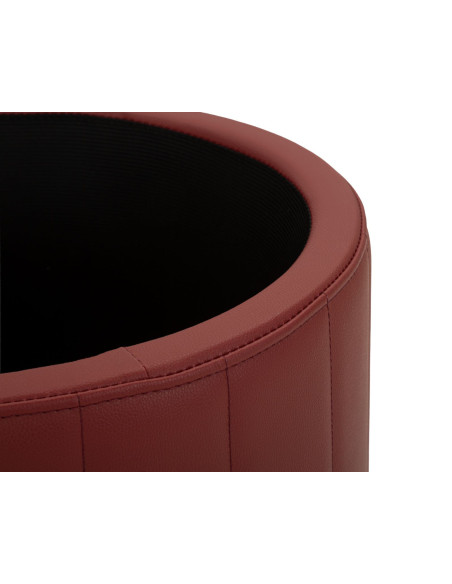 PUFF C/CONTENITORE LONDON ROSSO CM Ø 46,5X44 