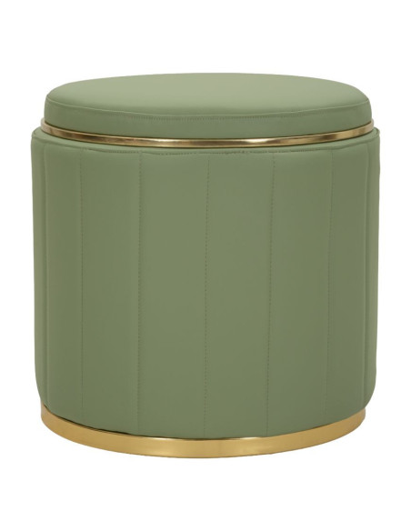 PUFF C/CONTENITORE LONDON VERDE CM Ø 46,5X44 