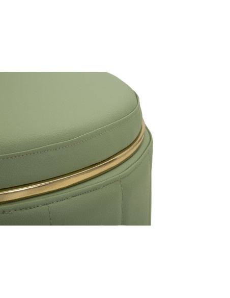 PUFF C/CONTENITORE LONDON VERDE CM Ø 46,5X44 