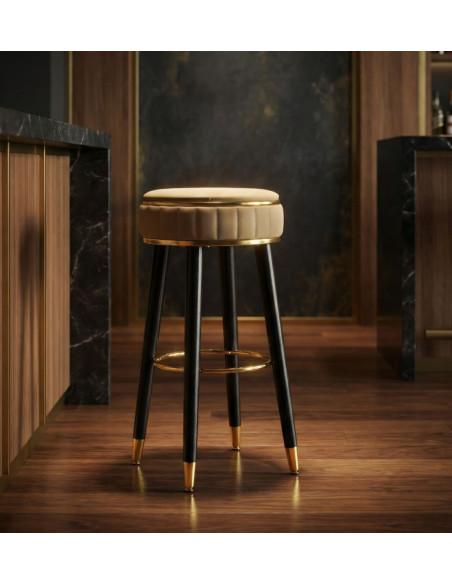 SGABELLO BAR LONDON MARRONE CM Ø 38X74 
