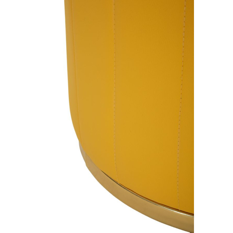 PUFF C/CONTENITORE LONDON SENAPE CM Ø 46,5X44 