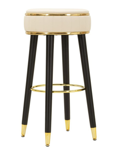 SGABELLO BAR LONDON CREMA CM Ø 38X74 