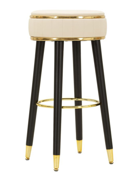SGABELLO BAR LONDON CREMA CM Ø 38X74 