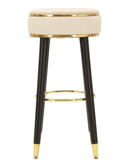 SGABELLO BAR LONDON CREMA CM Ø 38X74 