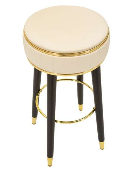 SGABELLO BAR LONDON CREMA CM Ø 38X74 
