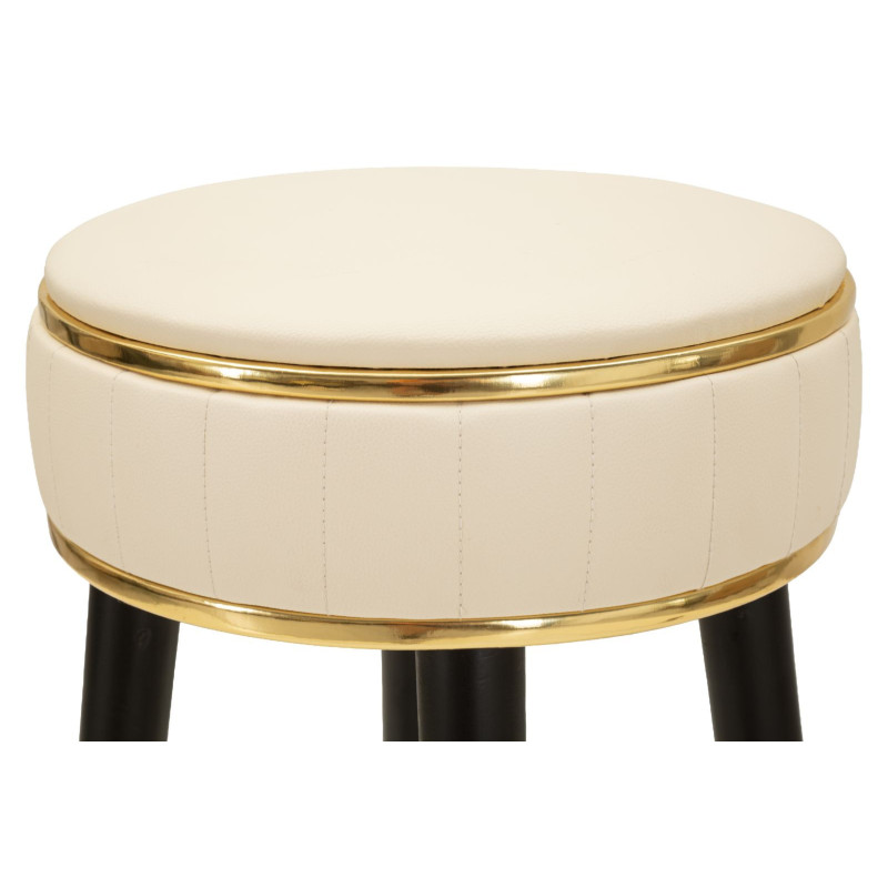 SGABELLO BAR LONDON CREMA CM Ø 38X74 