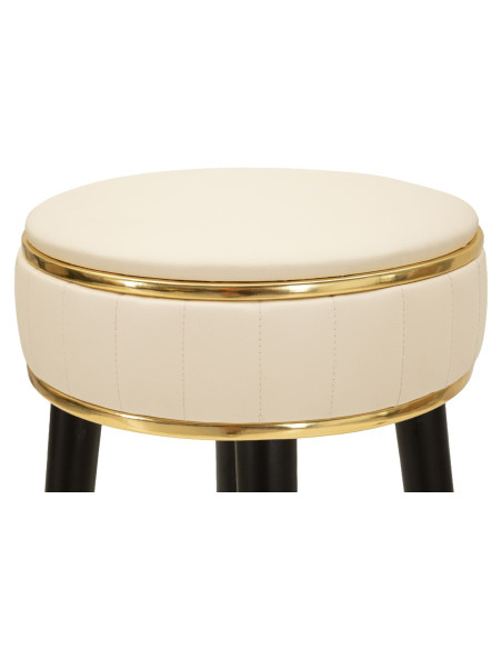 SGABELLO BAR LONDON CREMA CM Ø 38X74 