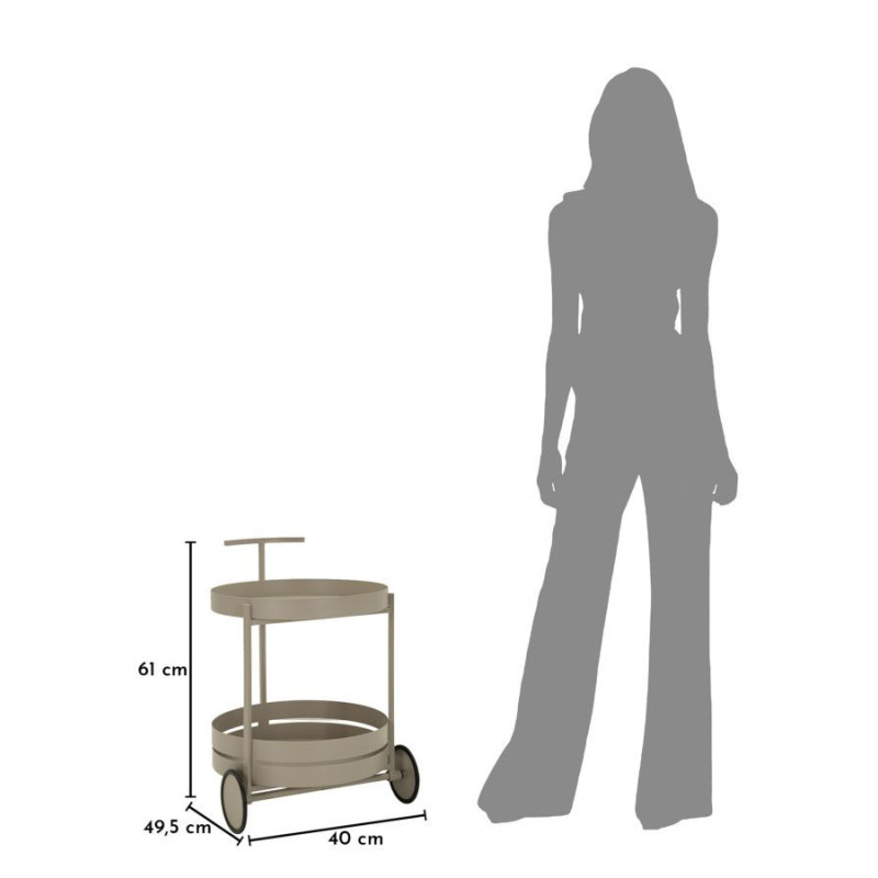 CARRELLO SATURNO TORTORA CM 40X49,5X61 