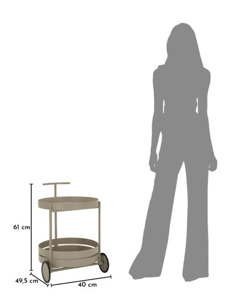 CARRELLO SATURNO TORTORA CM 40X49,5X61 