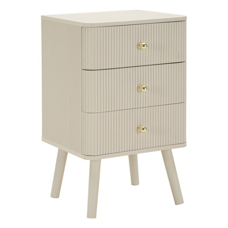 COMODINO 3 CASSETTI SHY CM 37,5X34X61 
