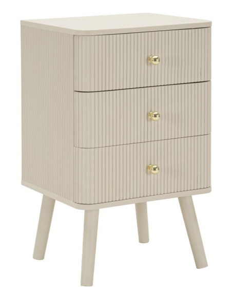 COMODINO 3 CASSETTI SHY CM 37,5X34X61 