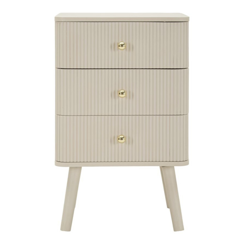 COMODINO 3 CASSETTI SHY CM 37,5X34X61 