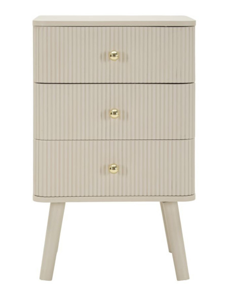 COMODINO 3 CASSETTI SHY CM 37,5X34X61 