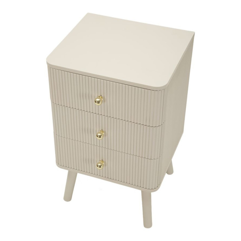 COMODINO 3 CASSETTI SHY CM 37,5X34X61 