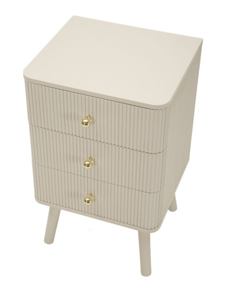 COMODINO 3 CASSETTI SHY CM 37,5X34X61 