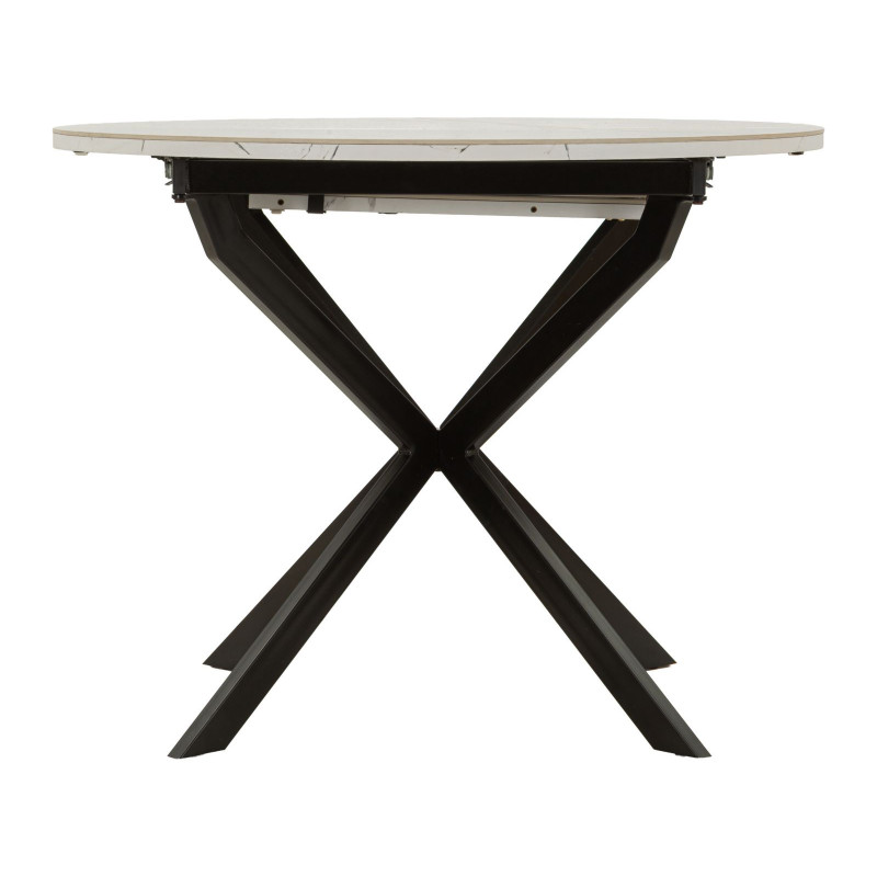TAVOLO DA PRANZO ALLUNGABILE MARTIN CM Ø 100X78 (APERTO CM 140X100X78) 