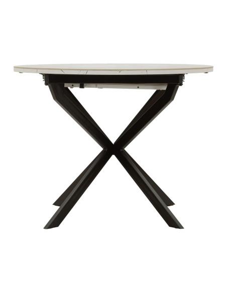 TAVOLO DA PRANZO ALLUNGABILE MARTIN CM Ø 100X78 (APERTO CM 140X100X78) 