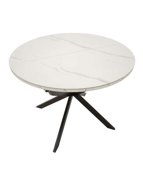 TAVOLO DA PRANZO ALLUNGABILE MARTIN CM Ø 100X78 (APERTO CM 140X100X78)