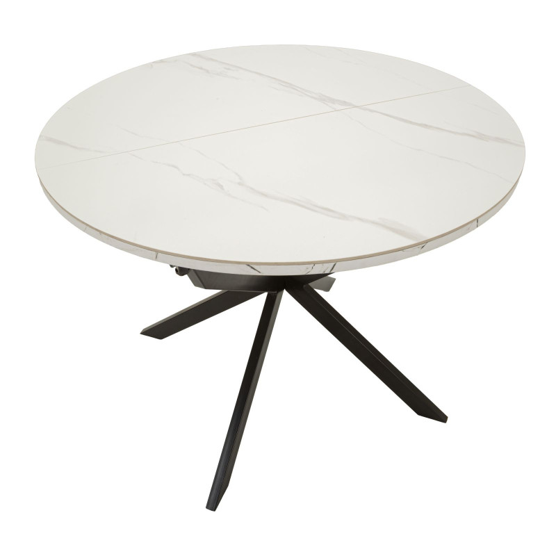 TAVOLO DA PRANZO ALLUNGABILE MARTIN CM Ø 100X78 (APERTO CM 140X100X78)
