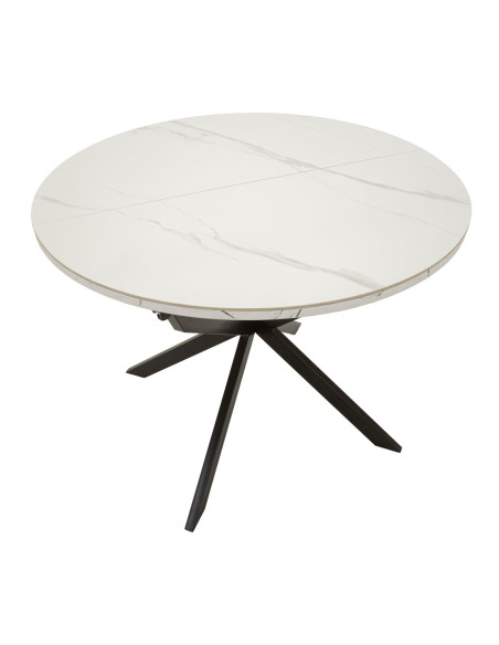 TAVOLO DA PRANZO ALLUNGABILE MARTIN CM Ø 100X78 (APERTO CM 140X100X78)