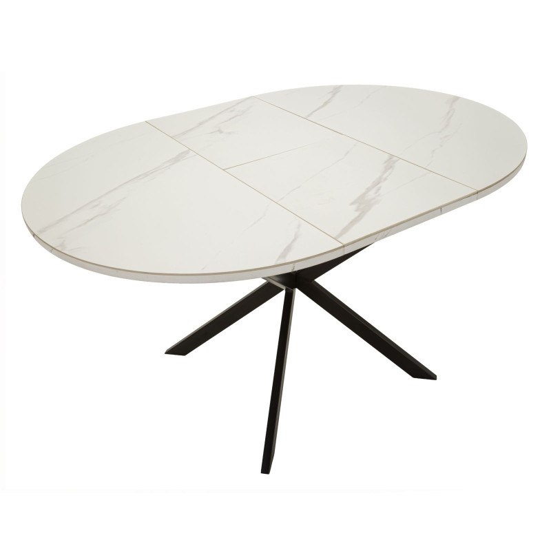 TAVOLO DA PRANZO ALLUNGABILE MARTIN CM Ø 100X78 (APERTO CM 140X100X78) 