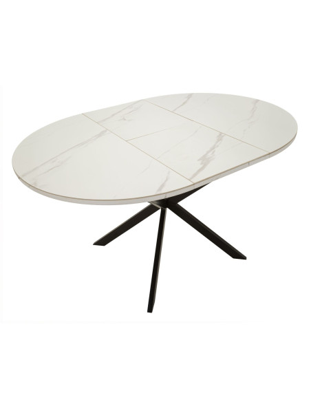 TAVOLO DA PRANZO ALLUNGABILE MARTIN CM Ø 100X78 (APERTO CM 140X100X78) 