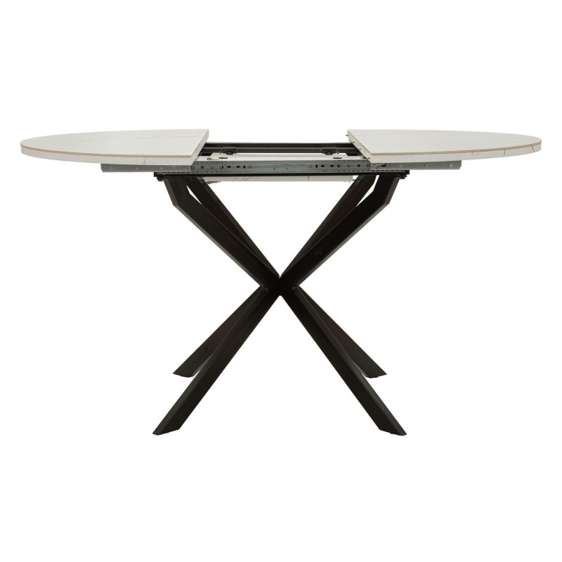 TAVOLO DA PRANZO ALLUNGABILE MARTIN CM Ø 100X78 (APERTO CM 140X100X78) 