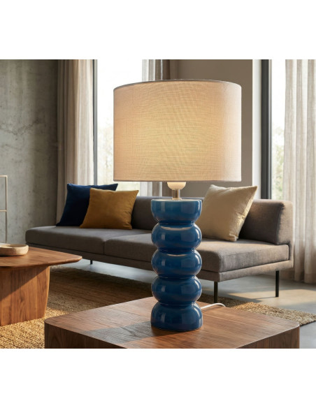 LAMPADA DA TAVOLO TORR BLU CM Ø 25X46 