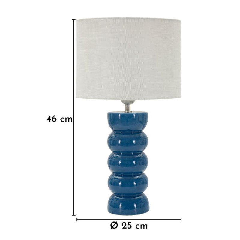LAMPADA DA TAVOLO TORR BLU CM Ø 25X46 