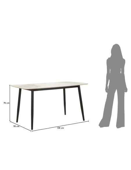 TAVOLO DA PRANZO JOSH CM 138X78X76 