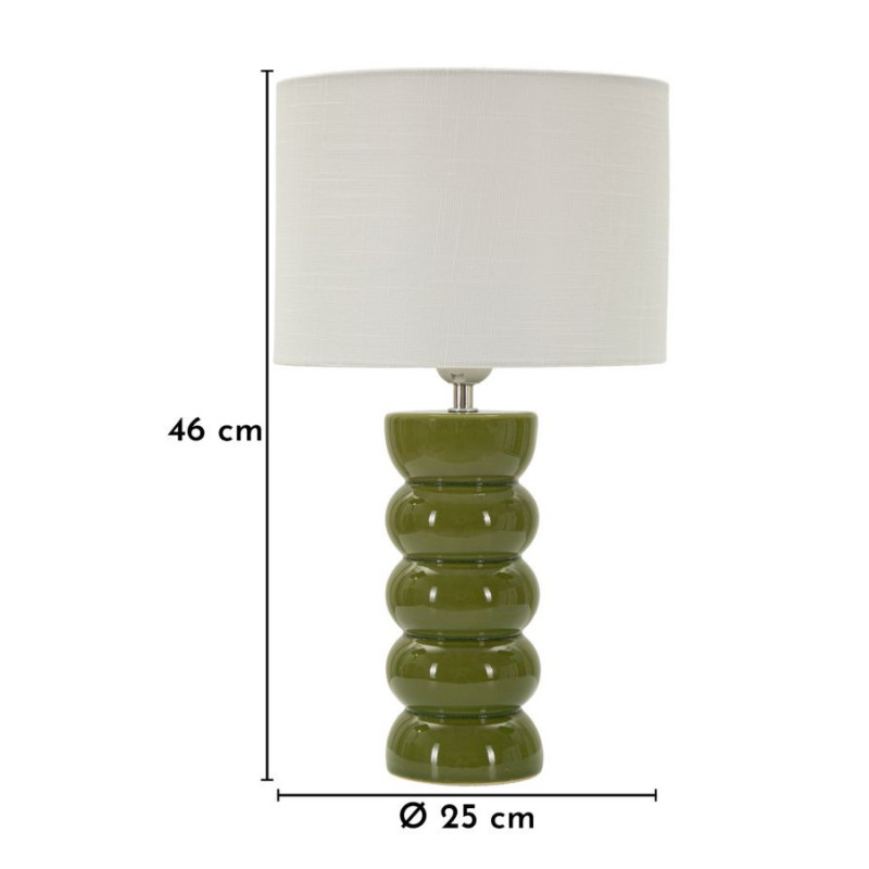 LAMPADA DA TAVOLO TORR VERDE CM Ø 25X46 