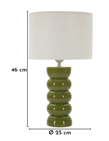 LAMPADA DA TAVOLO TORR VERDE CM Ø 25X46 