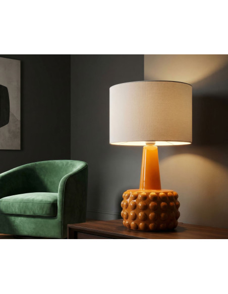 LAMPADA DA TAVOLO GRESS SENAPE CM Ø 30X51,5 
