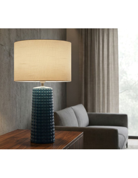 LAMPADA DA TAVOLO GLISS BLU CM Ø 30X52 