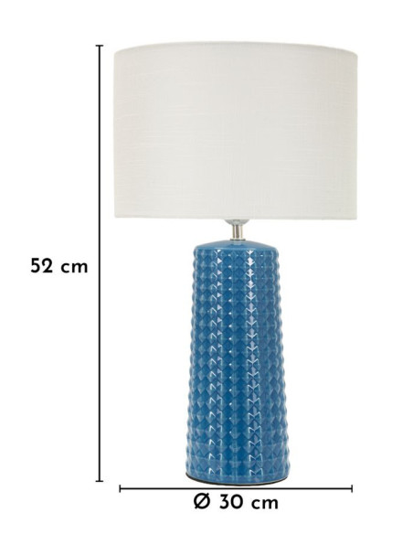 LAMPADA DA TAVOLO GLISS BLU CM Ø 30X52 
